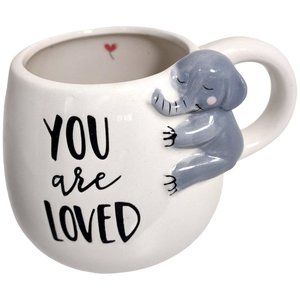 You Are Loved Elephant Coffee Tea Mug Home Kitchen Drink Ware Collectible